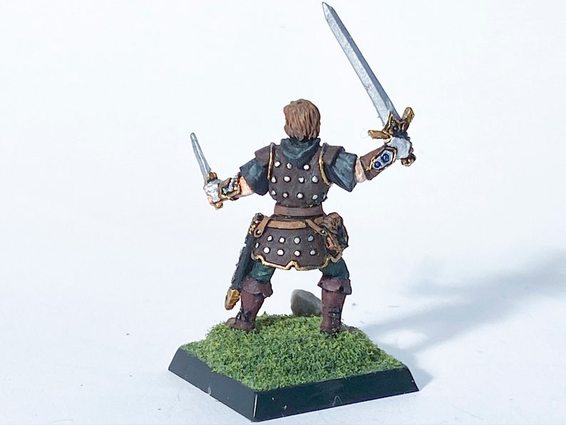 Painted 25mm scale Male Fighter #21