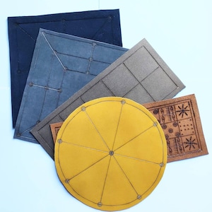 Handgemaakte antieke bordspellenset: leren replica&#39;s, familieplezier