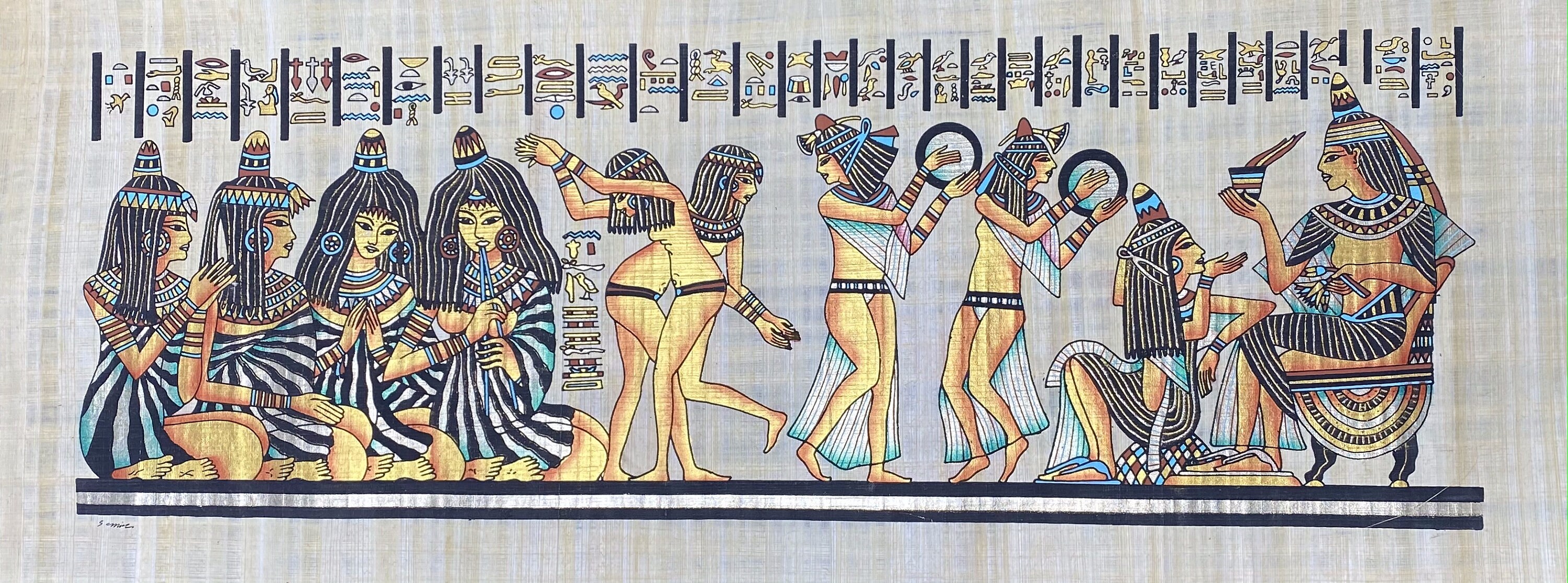 egyptian painting on papyrus egyptian painting on papyrus
