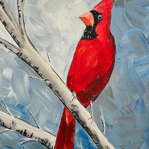Red Cardinal Bird Art Print