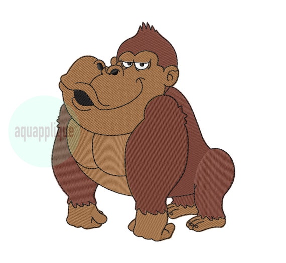 Sale 5 sizes gorilla embroidery machine embroidery designs  etsy Sale 5 sizes gorilla embroidery machine embroidery designs  etsy