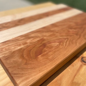 cherry and maple cutting board