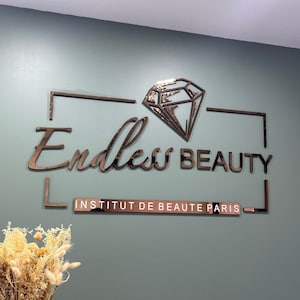 3D Metallbuchstaben, Wandkunst, Empfangsschild, Office-Lobby-Schild, Benutzerdefinierte Metallbeschilderung, Laser-geschnittenes Logoschild, Geschäftsbeschilderung, Willkommensschild