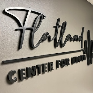 Custom 3D Logo Sign, Metal Company Wall Decor