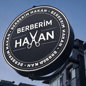 360 Rotating Business Sign, Custom Double Sided Blade Sign, Outdoor Light Box Logo Sign, Rotating Business Sign