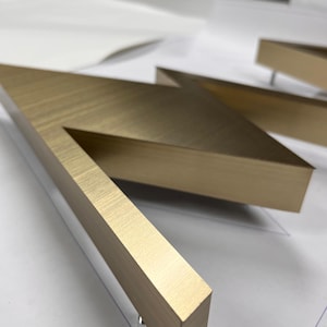 Metallschilder Maßgeschneiderte Edelstahl Laser Cut Schild Logo Empfangsschild Büro Wandlogo Geschenk Bild 8