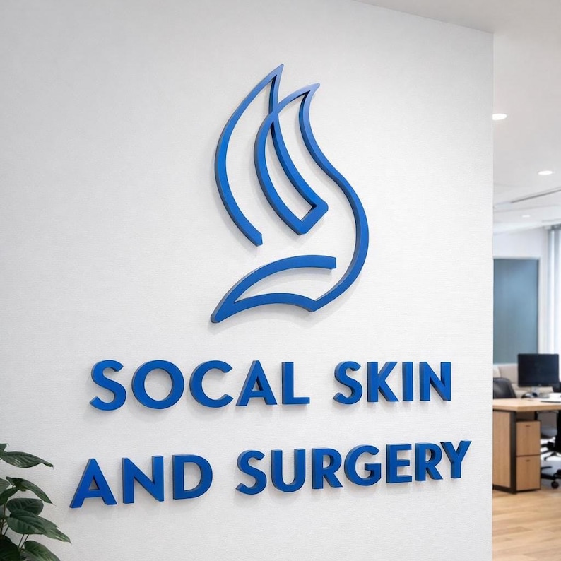 Company Custom Sign, Office Sign For Wall, Spa Signs, Custom 3d Logo, Business Name, Sign Logo Medical 3D metal logo, Office Sign image 3