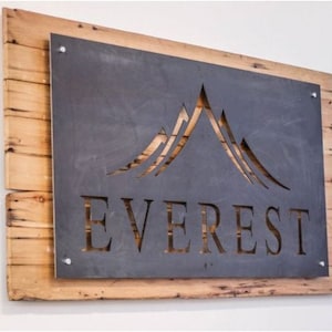 Corten Steel, Custom Made Laser Cut House Signs, Custom Laser Cut,  Custom Metal Sign, Business Logo Sign, Rustic Lazercut Metal Sign