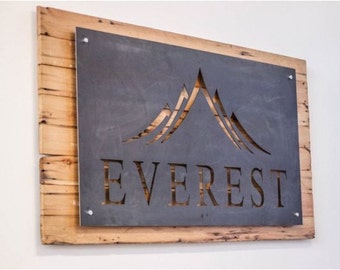 Corten Steel, Custom Made Laser Cut House Signs, Custom Laser Cut,  Custom Metal Sign, Business Logo Sign, Rustic Lazercut Metal Sign