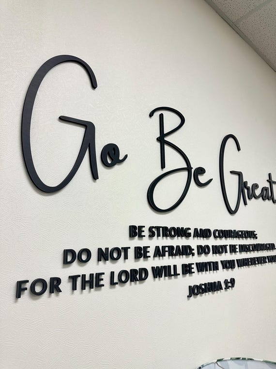 Custom 3D Office Sign, Brushed Metal Logo, Laser Cut Signage