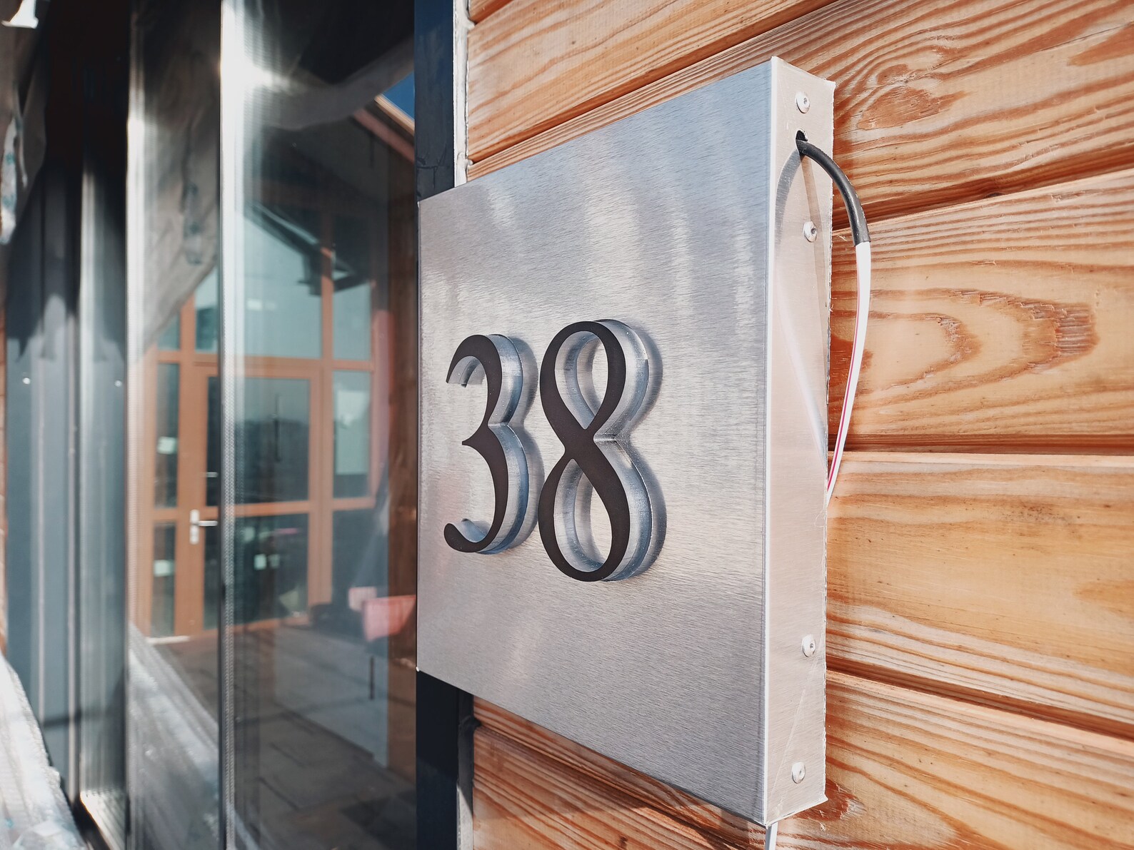 Outdoor Lighting House Numbers Light Box Customized Address Etsy