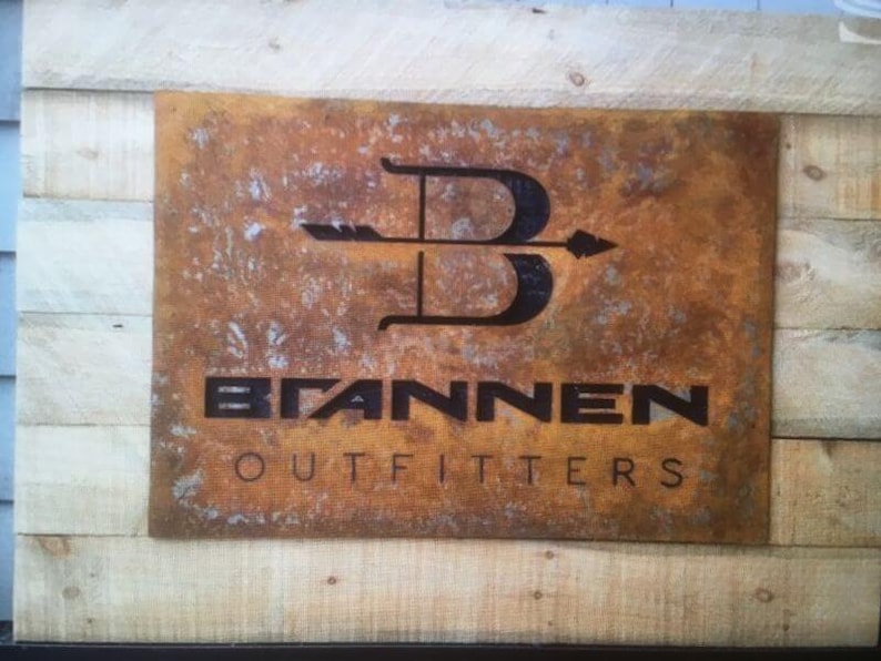 Corten Steel, Custom Made Laser Cut House Signs, Custom Laser Cut