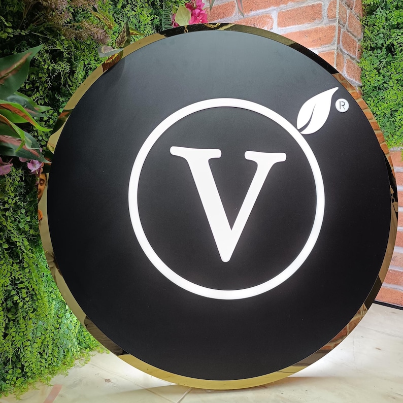 Custom LED Logo Sign, Illuminated Business Sign, 3D Backlit Display - Etsy