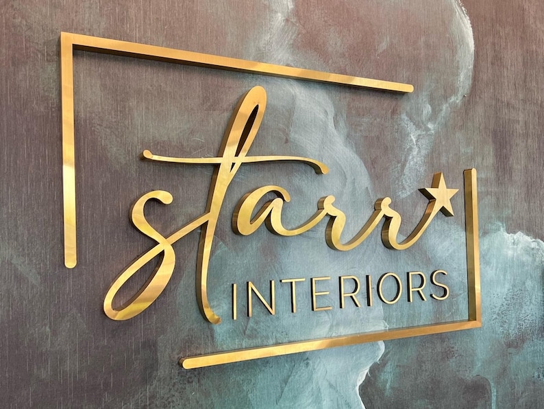 Stainless steel. Depth 1 inch.
It is mounted with double-sided tape. It is an indoor and outdoor sign. There is a screw mounting option. It has a long life. It is not affected by weather conditions.