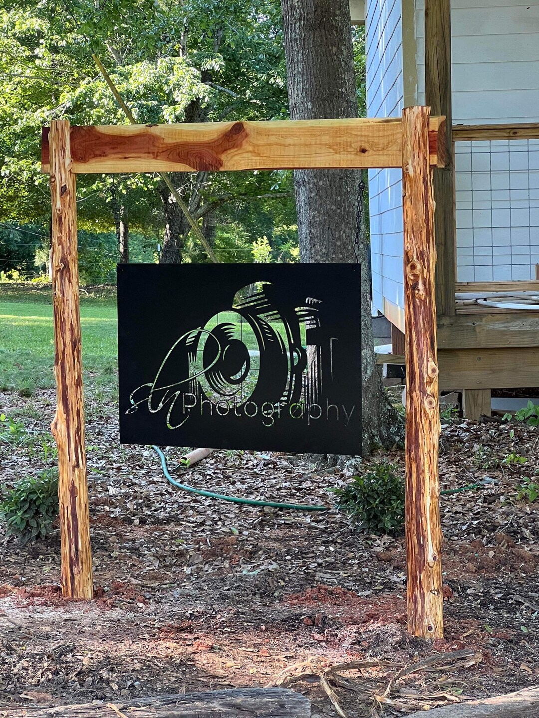 Rustic Busines Sign Posts Custom Laser Cut Metal Logo Sign, Rustic Business Sign - Etsy Australia