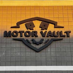 Letras de canal personalizadas de acero inoxidable: Letrero con logotipo de metal cepillado, letrero exterior, para exteriores – Fachada del edificio imagen 7