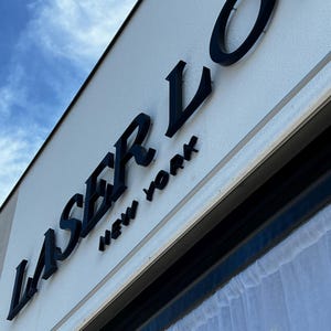 Letras de canal personalizadas de acero inoxidable: Letrero con logotipo de metal cepillado, letrero exterior, para exteriores – Fachada del edificio imagen 9