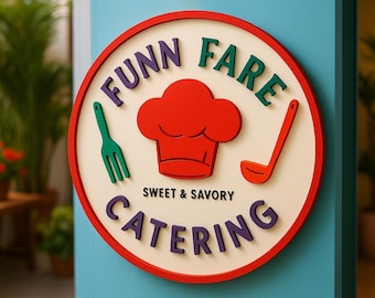 Cartello aziendale in acrilico 3D personalizzato: cartello rotondo per interni/esterni