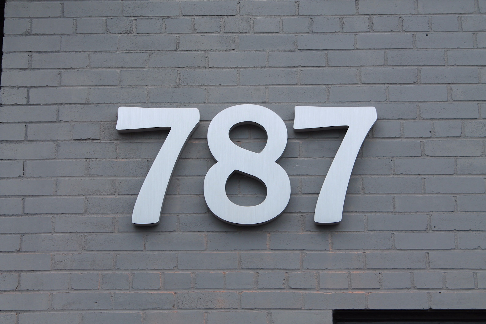 House Numbers, Floating Silver House Numbers, House Numbers, Address