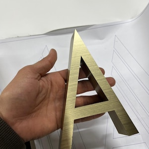 Metallschilder Maßgeschneiderte Edelstahl Laser Cut Schild Logo Empfangsschild Büro Wandlogo Geschenk Bild 9