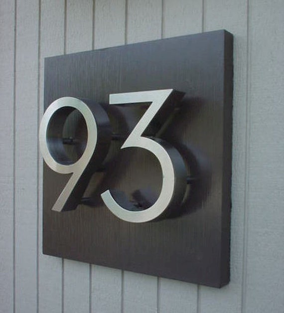 floating house numbers and letters