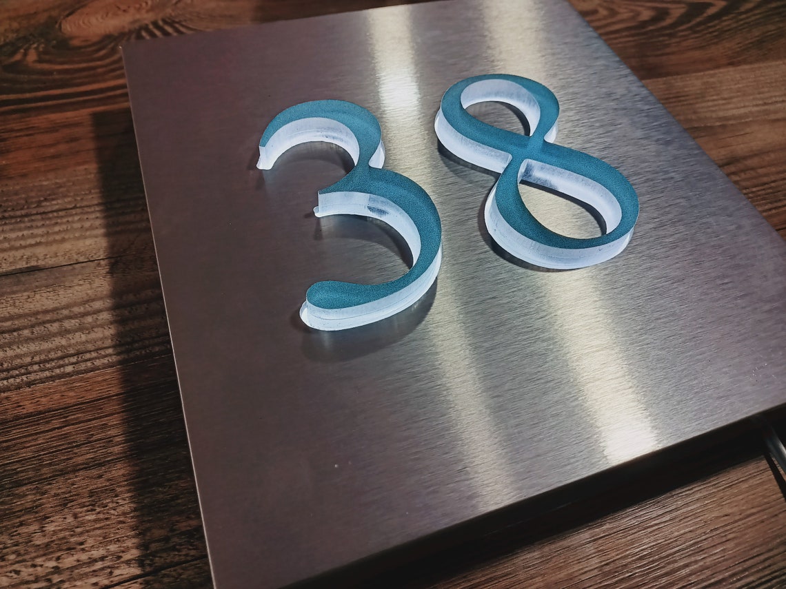 Outdoor Lighting House Numbers Light Box Customized Address Etsy