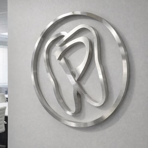 Company Custom Sign, Office Sign For Wall, Spa Signs, Custom 3d Logo, Business Name, Sign Logo Medical 3D metal logo, Office Sign image 5