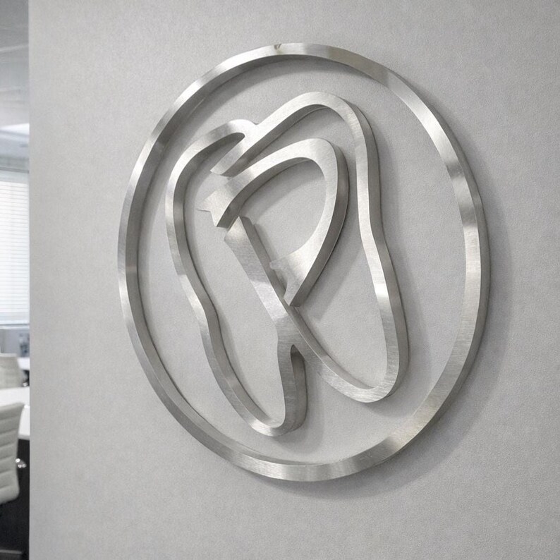 Company Custom Sign, Office Sign For Wall, Spa Signs, Custom 3d Logo, Business Name, Sign Logo Medical 3D metal logo, Office Sign image 5