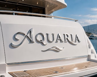 316 roestvrijstalen letters, luxe op maat gemaakte jachtletters, drijvende scheepsbelettering, gepersonaliseerd jachtnaambord, naambord voor uw boot