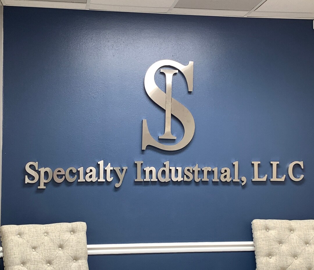 Office Sign for Wall, Door Metal Signs, Business Name Sign, 3D Sign