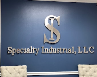 Office Sign For Wall, Door Metal Signs, Business Name Sign, 3D Sign Logo, Sign Wall Logo, Custom Metal Sign, Office sign, wall decor