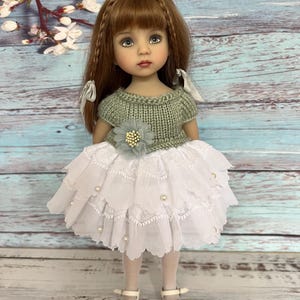 Dress for 13inch dolls. Fits Little Darling, Paolo Reina and Mini Maru