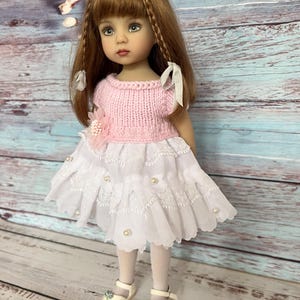 Dress for 13inch dolls. Fits Little Darling, Paolo Reina and Mini Maru