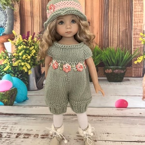 Romper Suit and Hat for 13inch dolls. Fits Little Darling, Paolo Reina and Mini Maru