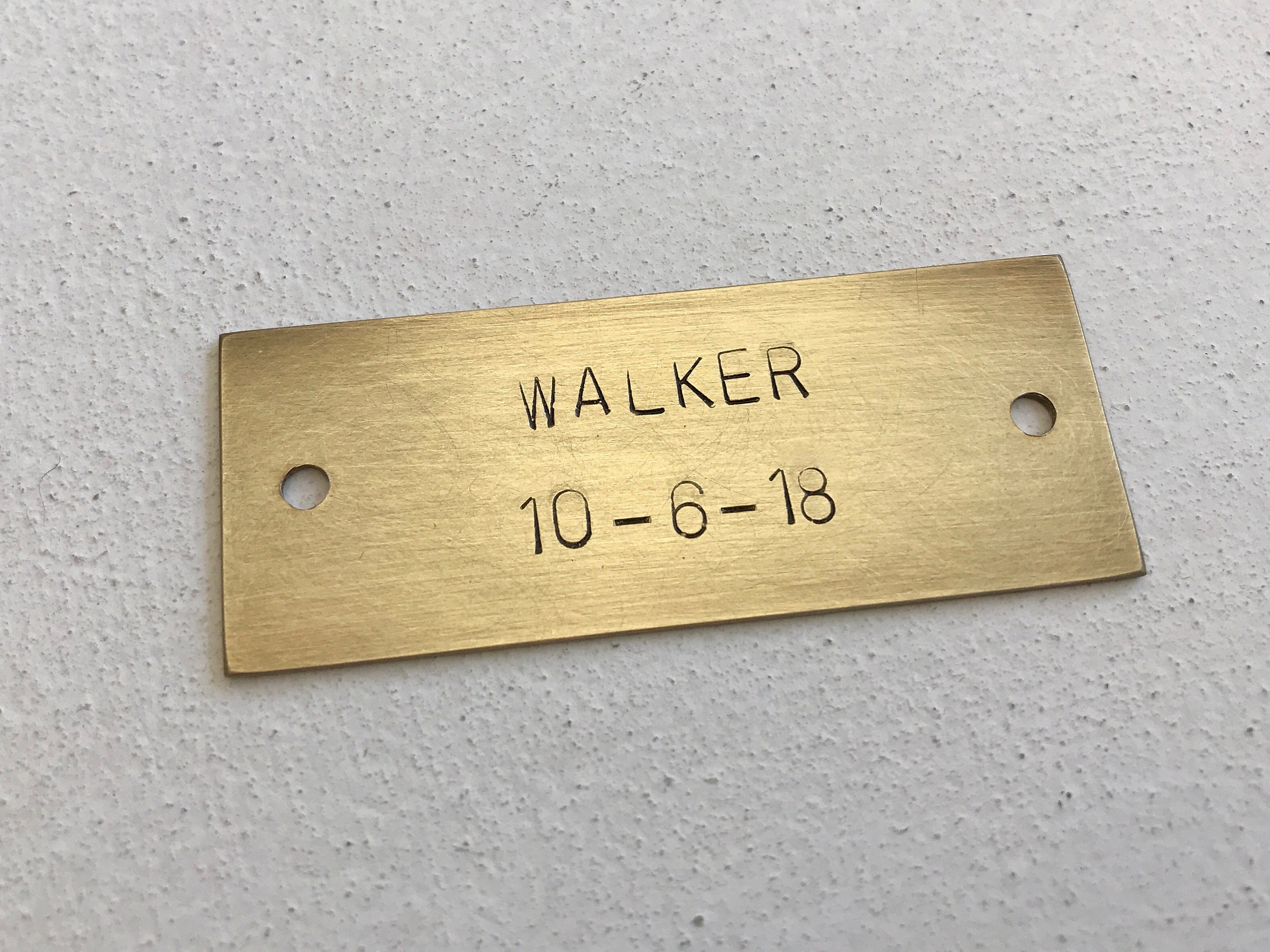 Brass Nameplate Personalized Mailbox Tag Metal Plates with Etsy