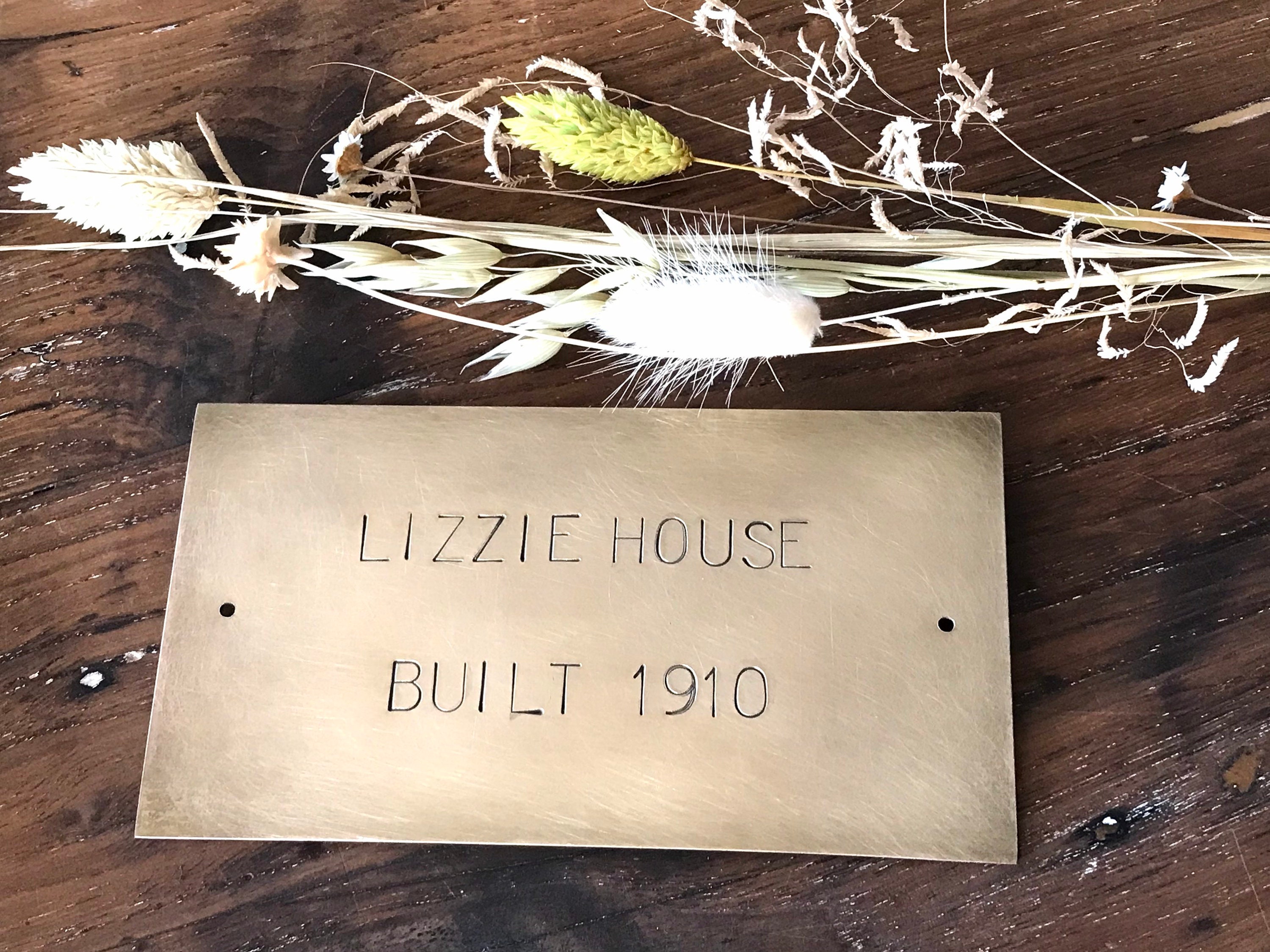 LARGE Brass House Sign 14x7 Cm Door Nameplate Bereavement Etsy Australia