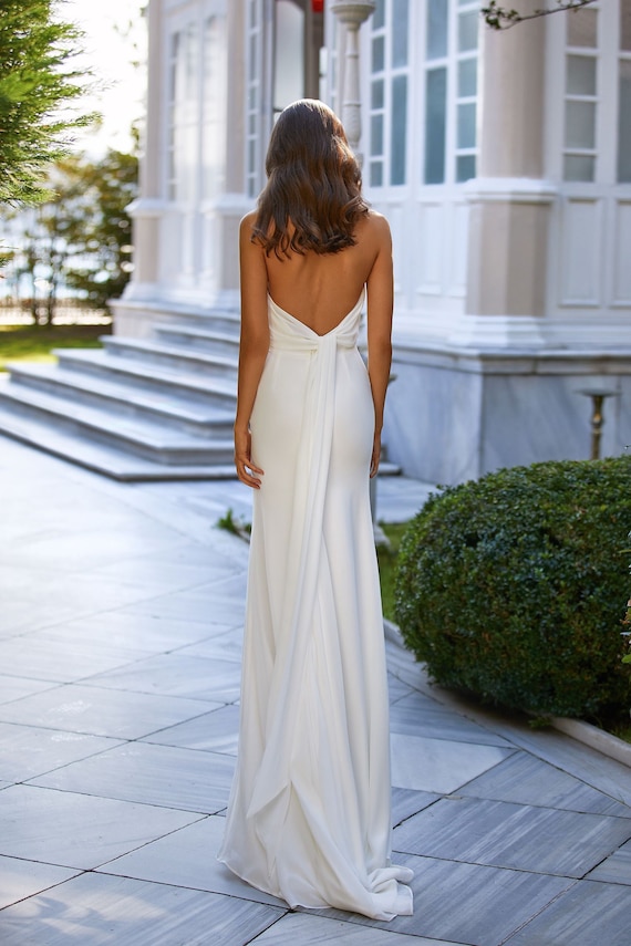 19+ Silk Backless Wedding Dress