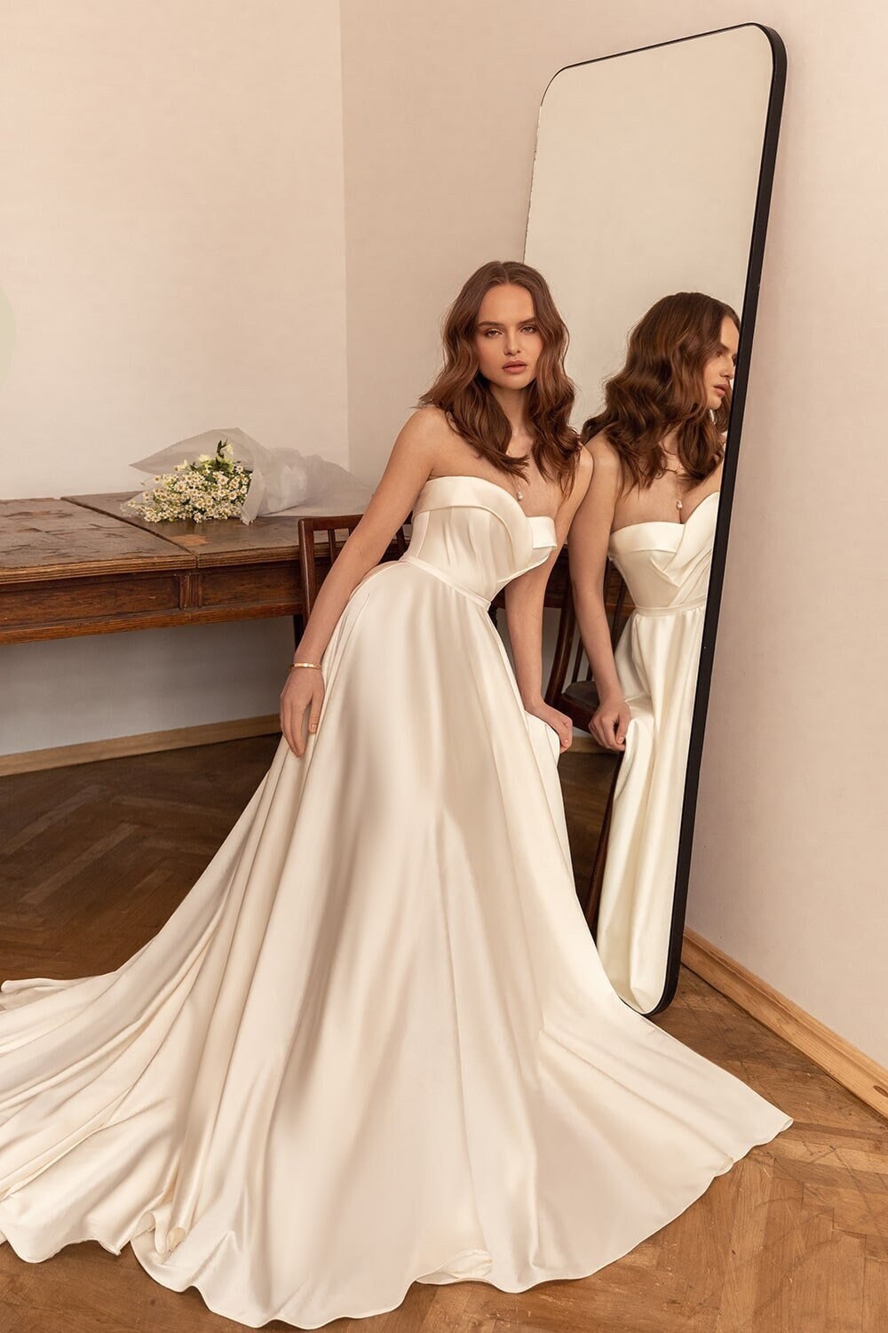 Divine Romance Strapless Back-Bow Wedding Dress