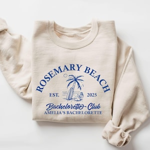 Custom Beach Bachelorette Sweatshirt Shirt, Beach Bride Shirt, Coastal Cowgirl Bride Gift, Beach Bride Gifts, Coastal Bachelorette Crewneck