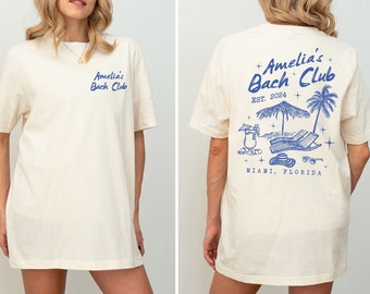 Custom Beach Bachelorette Shirts, Beach Bride Shirt, Bachelorette Party Shirt, Bach Club Bachelorette Gift, Beach Bride and Bridesmaid Gifts