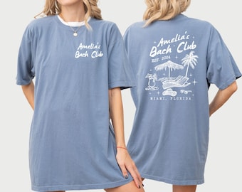 Custom Beach Bachelorette Party Shirts, Coastal Bridal Shower Gifts