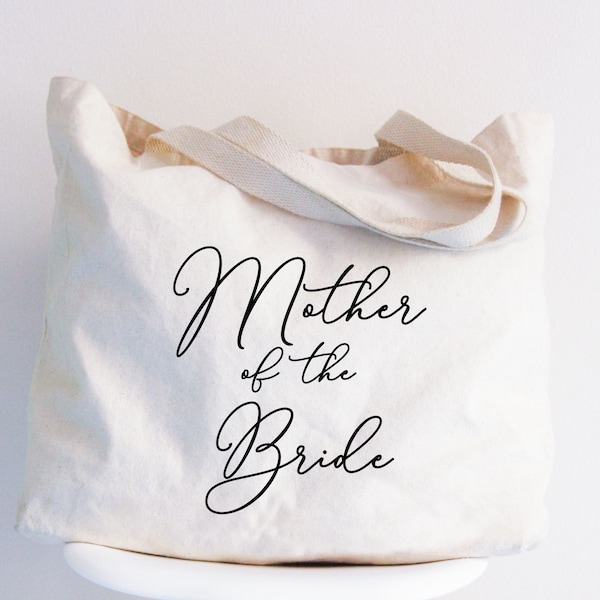 Mother of the Bride Tote Bag, Mother of the Bride Bag, Mother of the Bride Gift from Daughter Bride, Bride Wedding Tote, Bridesmaid Tote Bag