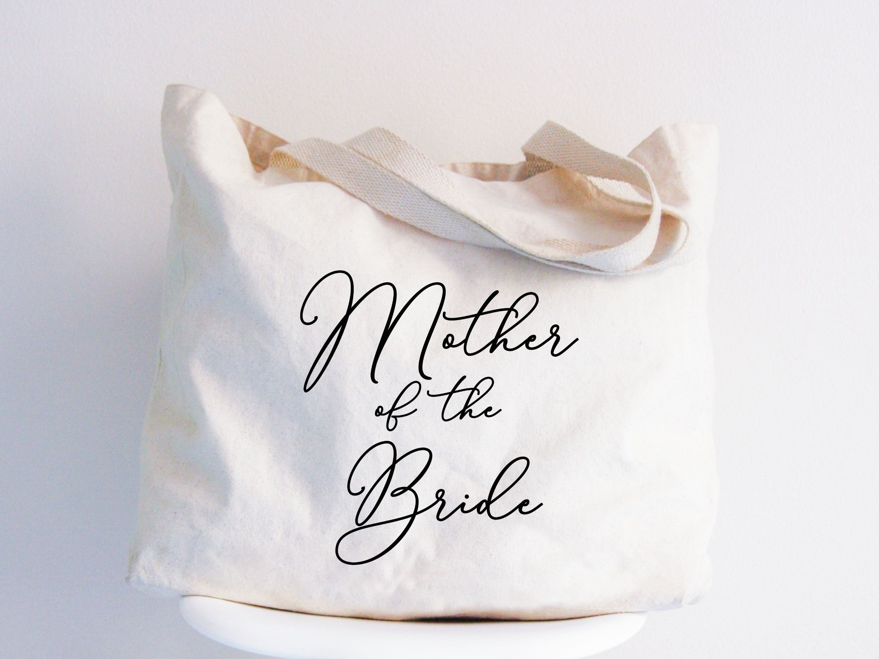 Mother of the Bride Tote Bag, Heavy Cotton Canvas Wedding Gift - Etsy