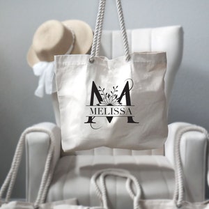 Custom Name Tote Bags, Bachelorette Party Tote, Bridal Party Tote, Custom Bride Tote Bag, Bridesmaid Gifts, Wedding Tote Bag, Honeymoon Tote