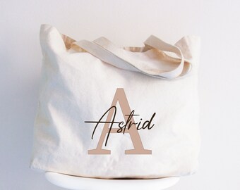 Custom Name Bachelorette Tote, Bridal Party Gift, 100% Cotton Canvas