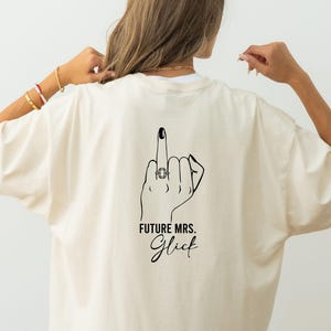 Custom Finger Ring Future Mrs Shirt, Engagement Shirt, Just Engaged Gift, Engagement Gift, Future Mrs Gifts, Fiancee Gift, Engaged Shirt