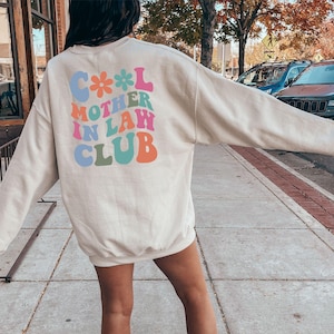 Mother In Law Club Sweatshirt, Mother of the Groom Hoodie, Mil Shirt, Bride to Mother Gifts, Mother in Law Wedding Gift, Mil Gift, Mog Gift