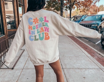 Mother In Law Club Sweatshirt, Mother of the Groom Hoodie, Mil Shirt, Bride to Mother Gifts, Mother in Law Wedding Gift, Mil Gift, Mog Gift