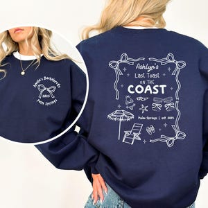 Benutzerdefinierte letzte Toast auf der Küste Strand Bachelorette Sweatshirts Shirts, Strand Braut Shirt, Sommer Küsten Bachelorette Shirt, Brautjungfer Geschenke