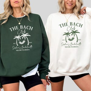 Custom Beach Bachelorette Shirts, Beach Bride Shirt, Summer Bachelorette Party Shirt, The Bach Club Gift, Miami Bride and Bridesmaid Gifts